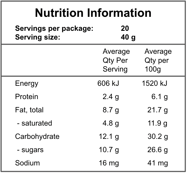 Hazelnut Crunch ball